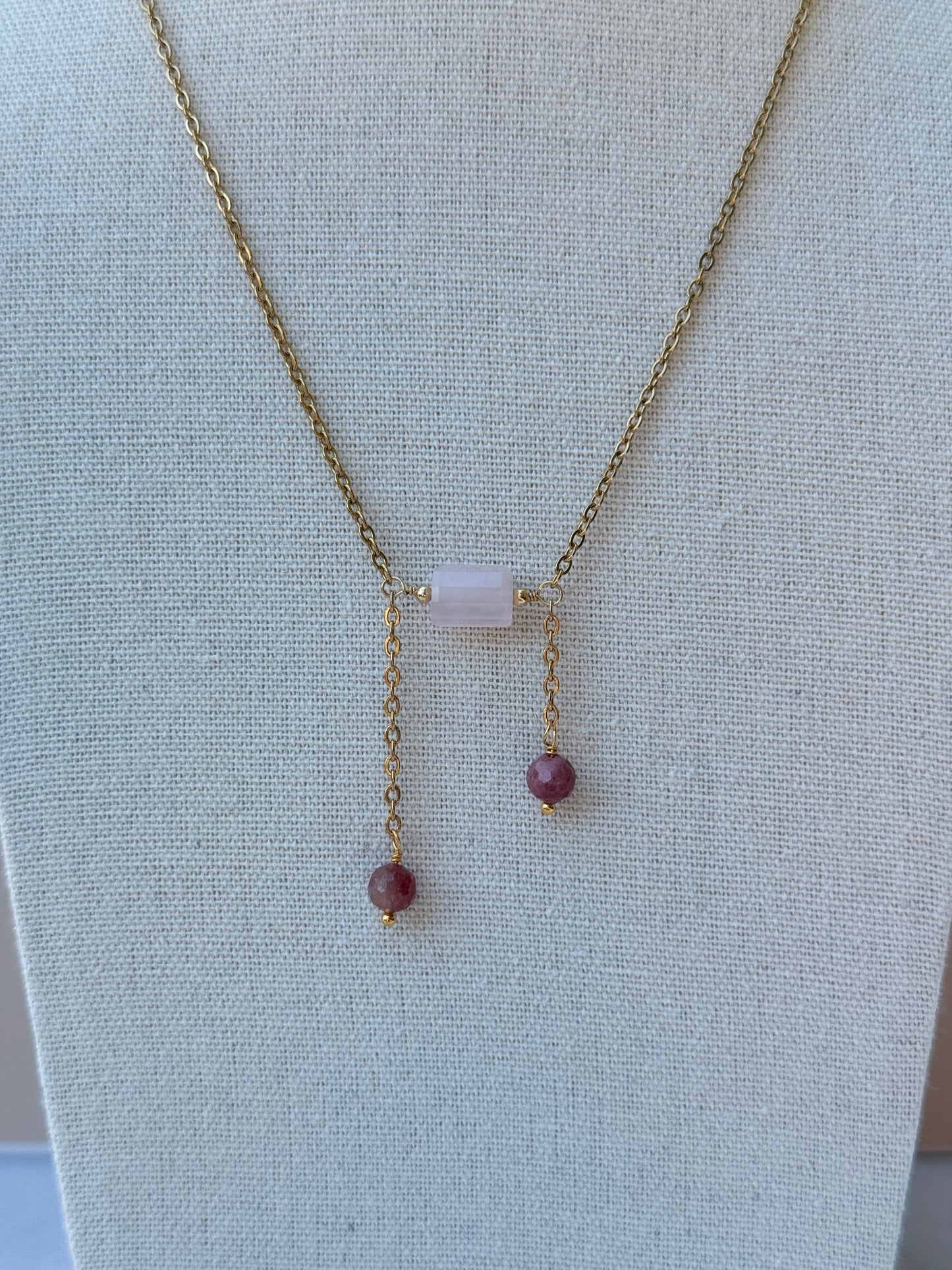 Twin Drop Necklace