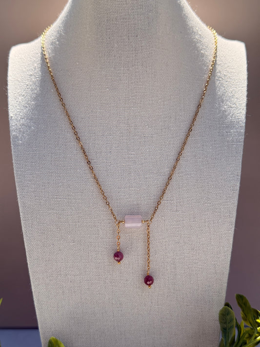 Twin Drop Necklace