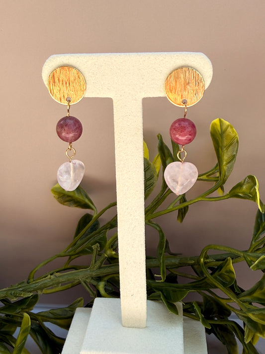 Heart Drop Earrings