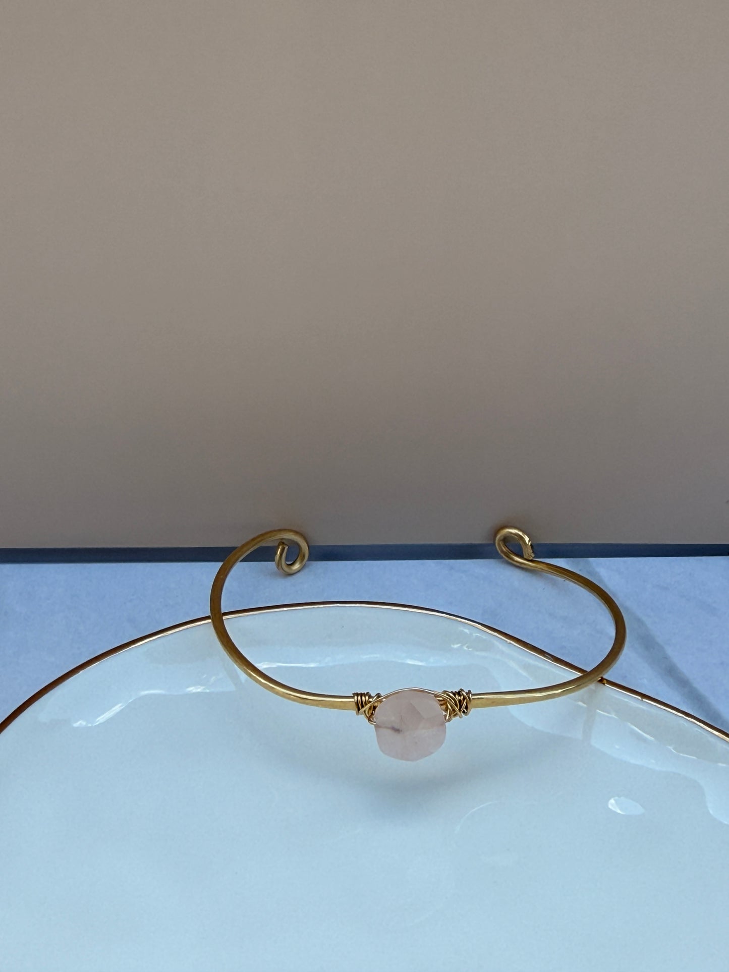 Rose Quartz Cuff