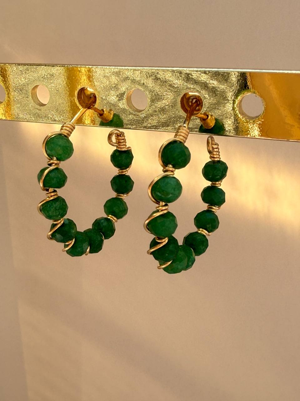 Beaded Hoop Earrings
