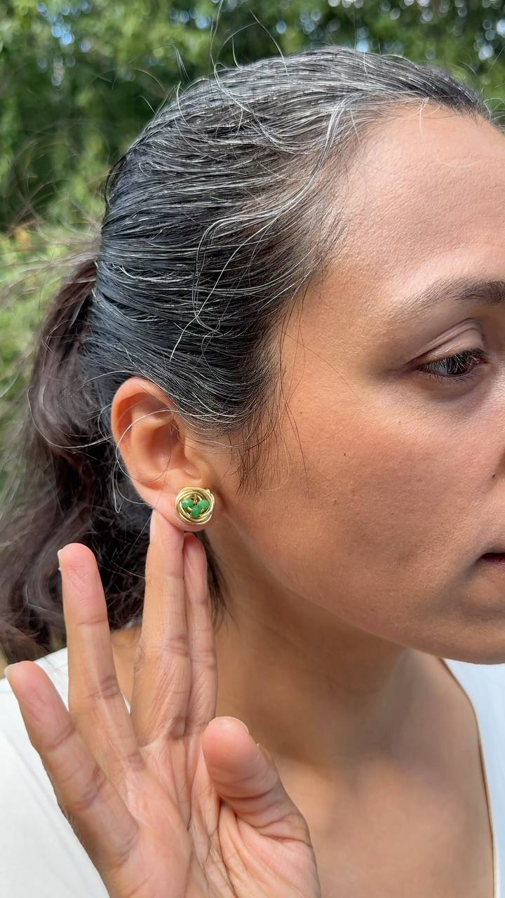 Birds Nest Studs