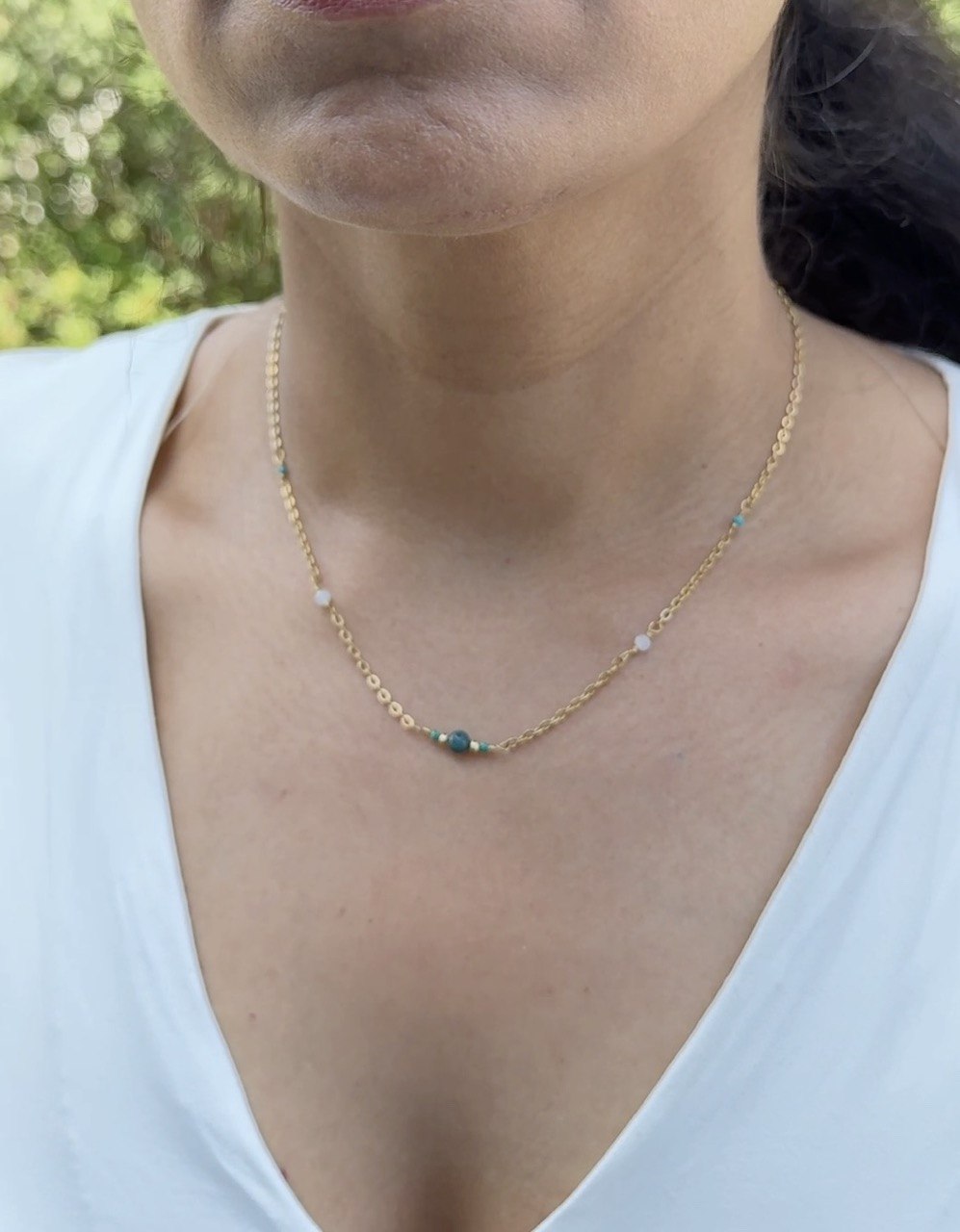 Green Drop Necklace